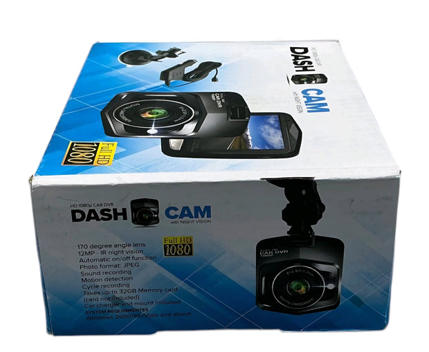 tHD 1080P Dash Cam With Night Vision 170° Wide Lens 2.4" Screen Full HD Video