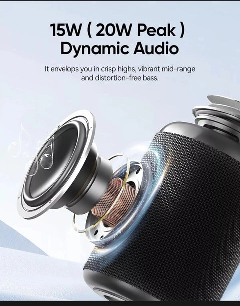 CHIFENCHY PulseSound A46 Bluetooth Speaker w/ Music Synced Lights TF Slot USB C