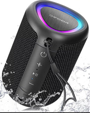 CHIFENCHY PulseSound A46 Bluetooth Speaker w/ Music Synced Lights TF Slot USB C