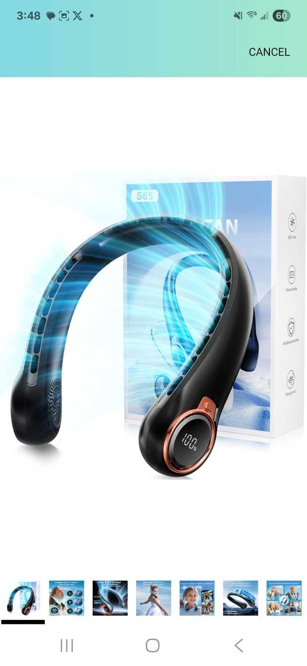 Wireless Neck Fan
