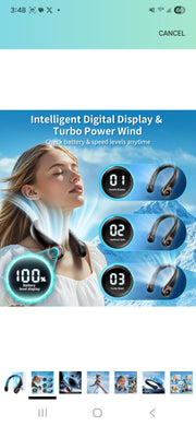 Wireless Neck Fan